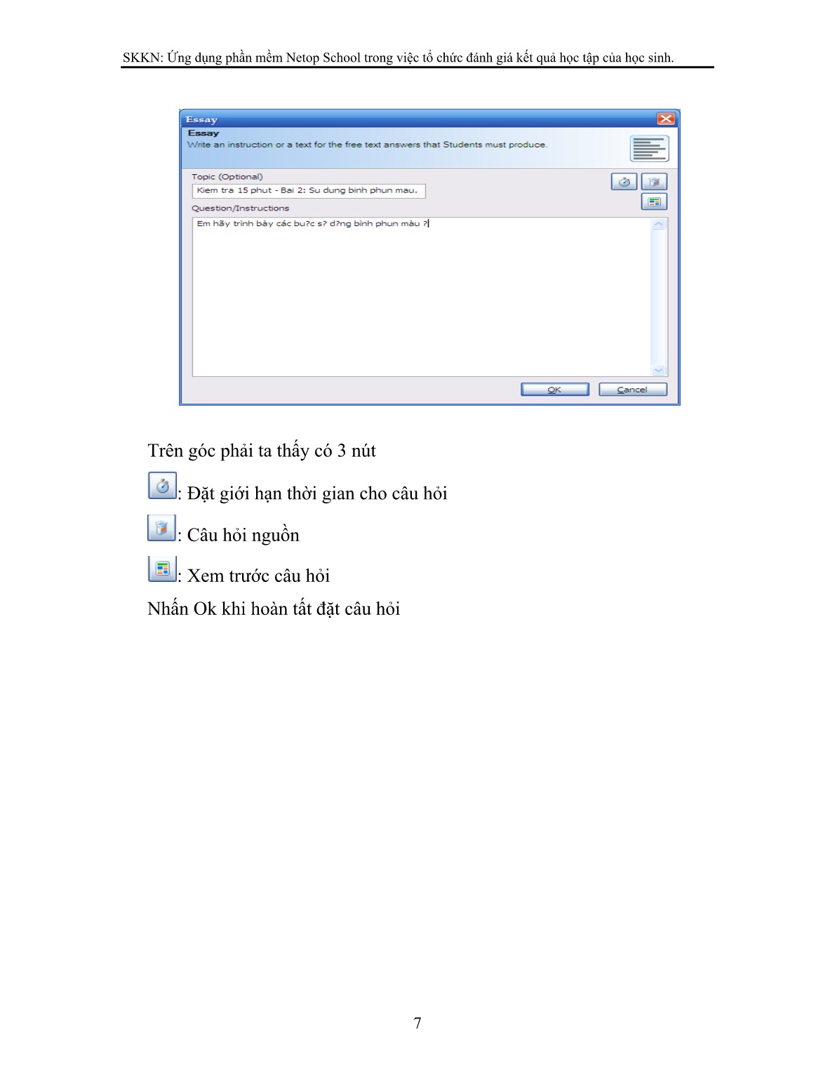 Sáng kiến kinh nghiệm Ứng dụng phần mềm Netop School trong việc tổ chức đánh giá kết quả học tập của học sinh trang 7