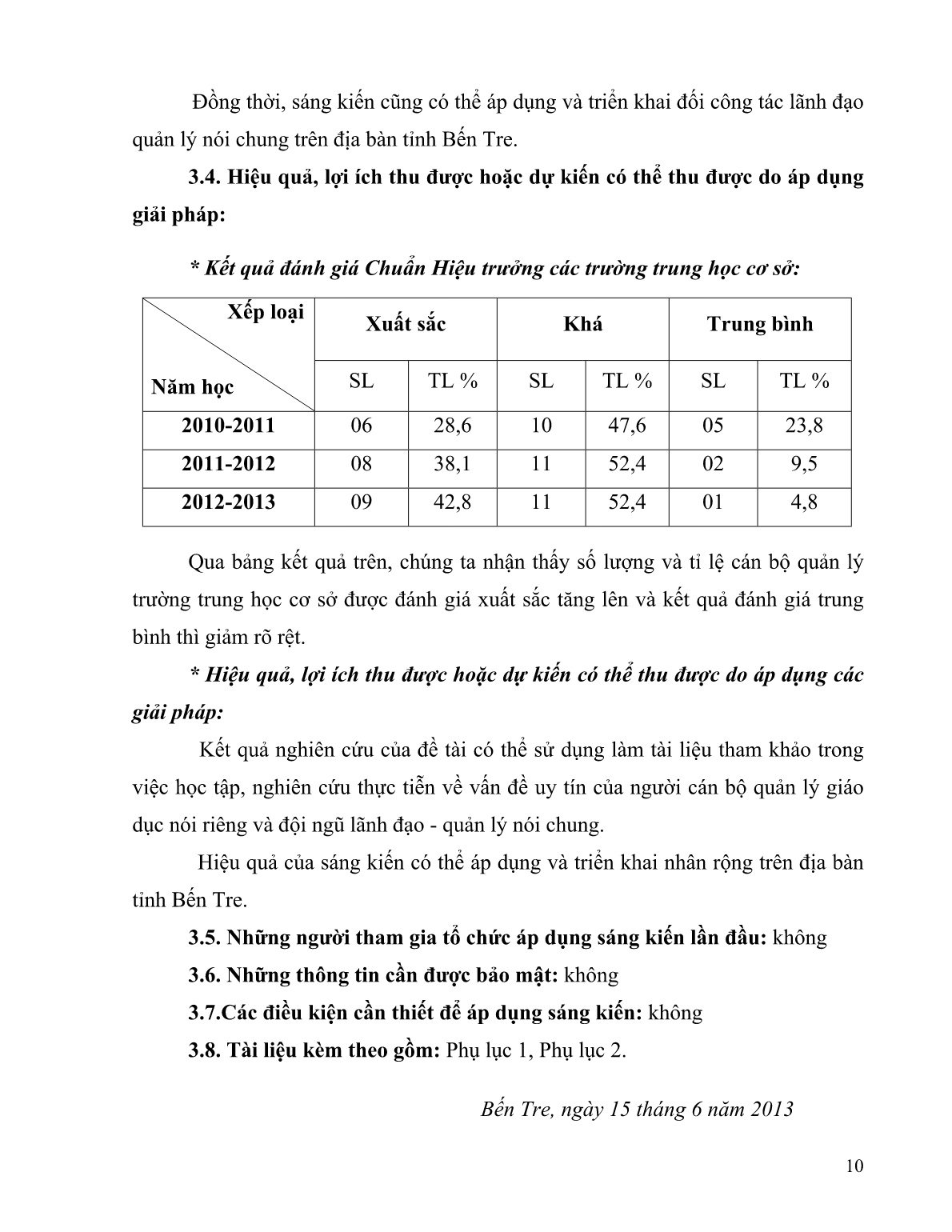 Sáng kiến kinh nghiệm Nâng cao uy tín lãnh đạo của đội ngũ cán bộ quản lý Trường Trung học cơ sở trang 10