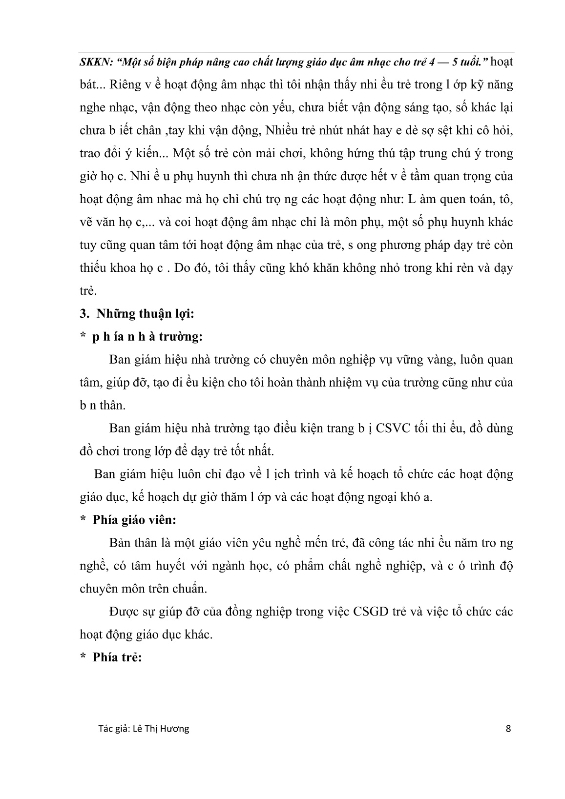 Sáng kiến kinh nghiệm Một số biện pháp nâng cao chất lượng giáo dục Âm nhạc cho trẻ 4 - 5 tuổi trang 8