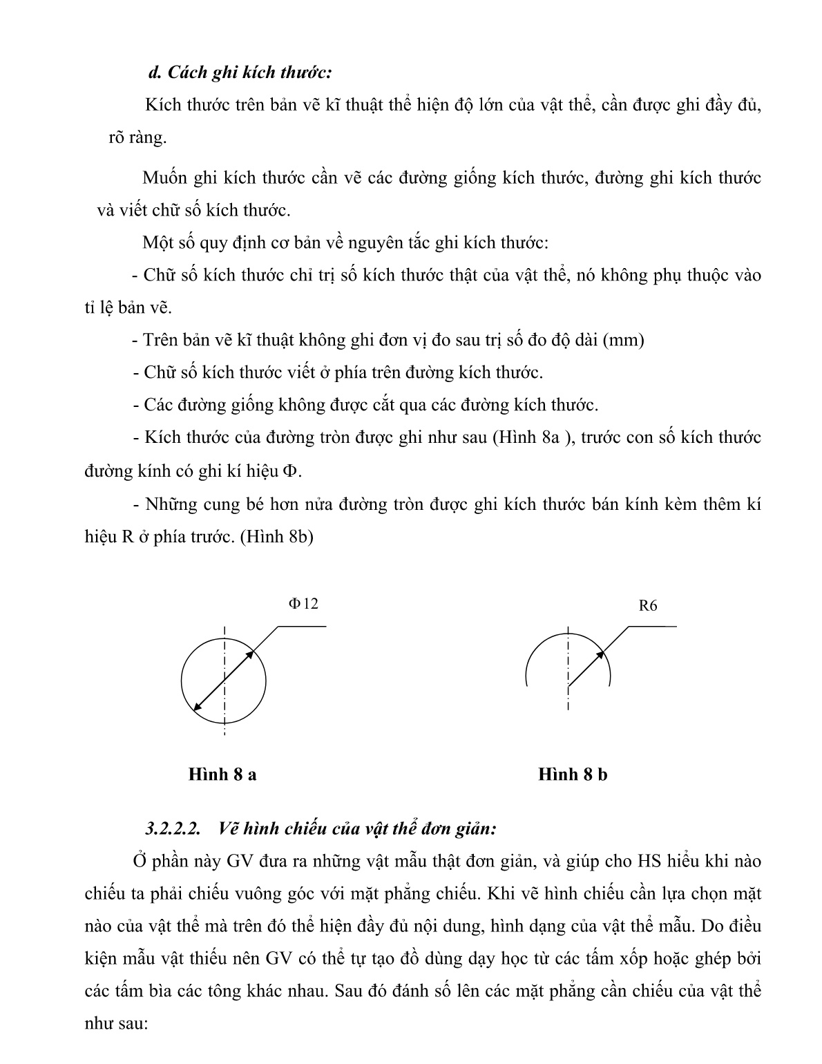 SKKN Phương pháp vẽ hình chiếu trong môn Công nghệ 8 trang 3