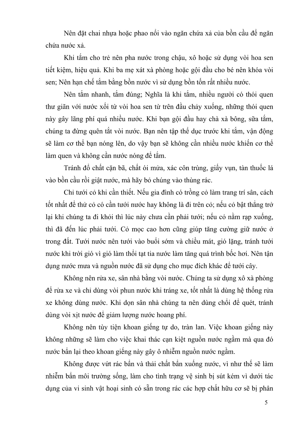 Sáng kiến kinh nghiệm Nâng cao giải pháp dạy trẻ “Bảo vệ nước sạch và tiết kiệm nước” đạt hiệu quả cao trang 5