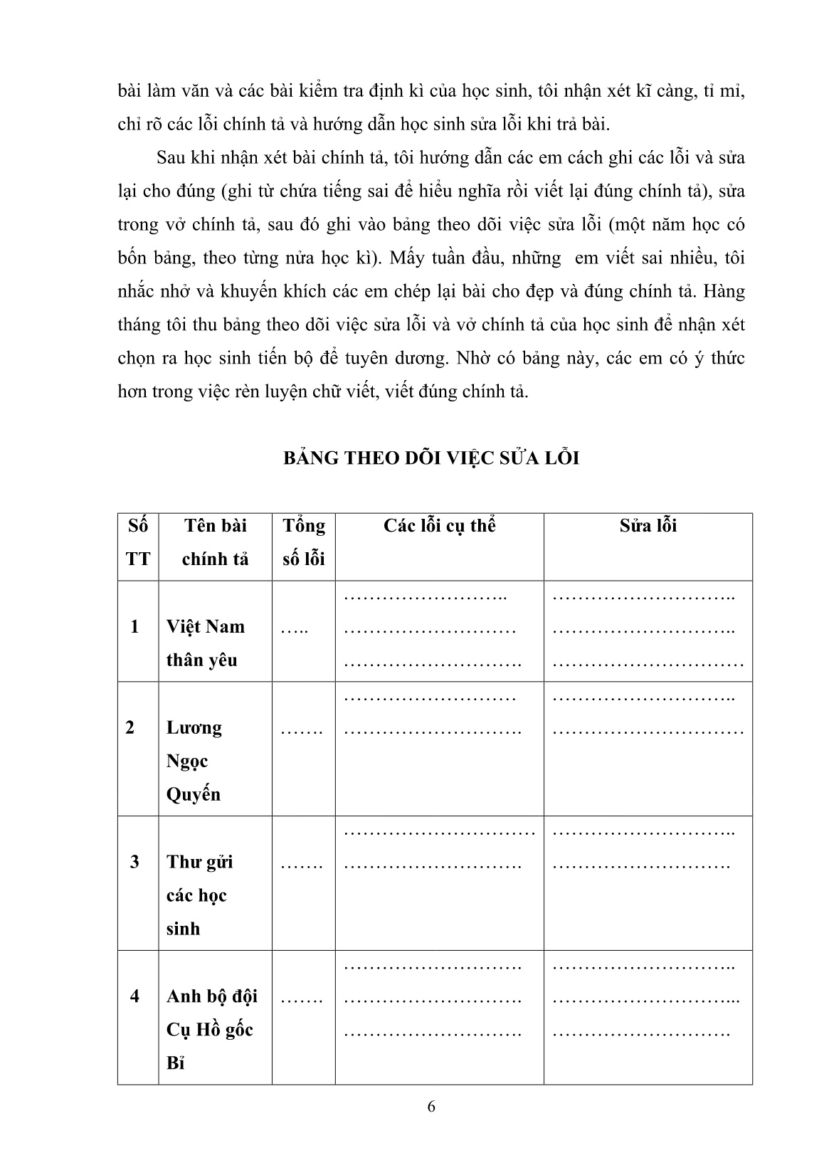 Sáng kiến kinh nghiệm Rèn kĩ năng viết đúng chính tả cho học sinh Lớp 5 trang 6