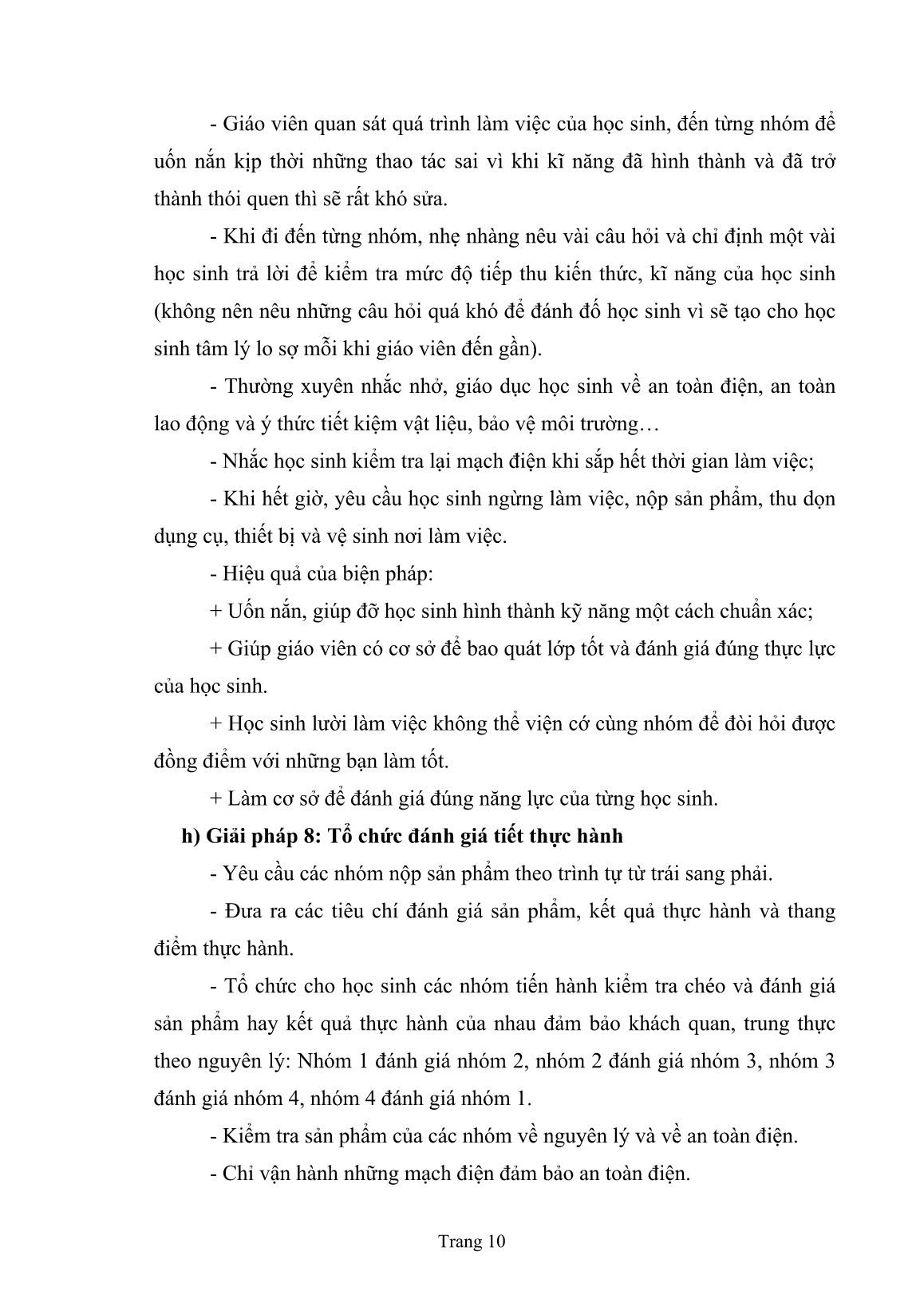 Sáng kiến kinh nghiệm Nâng cao hiệu quả dạy thực hành môn Công nghệ 9 trang 10