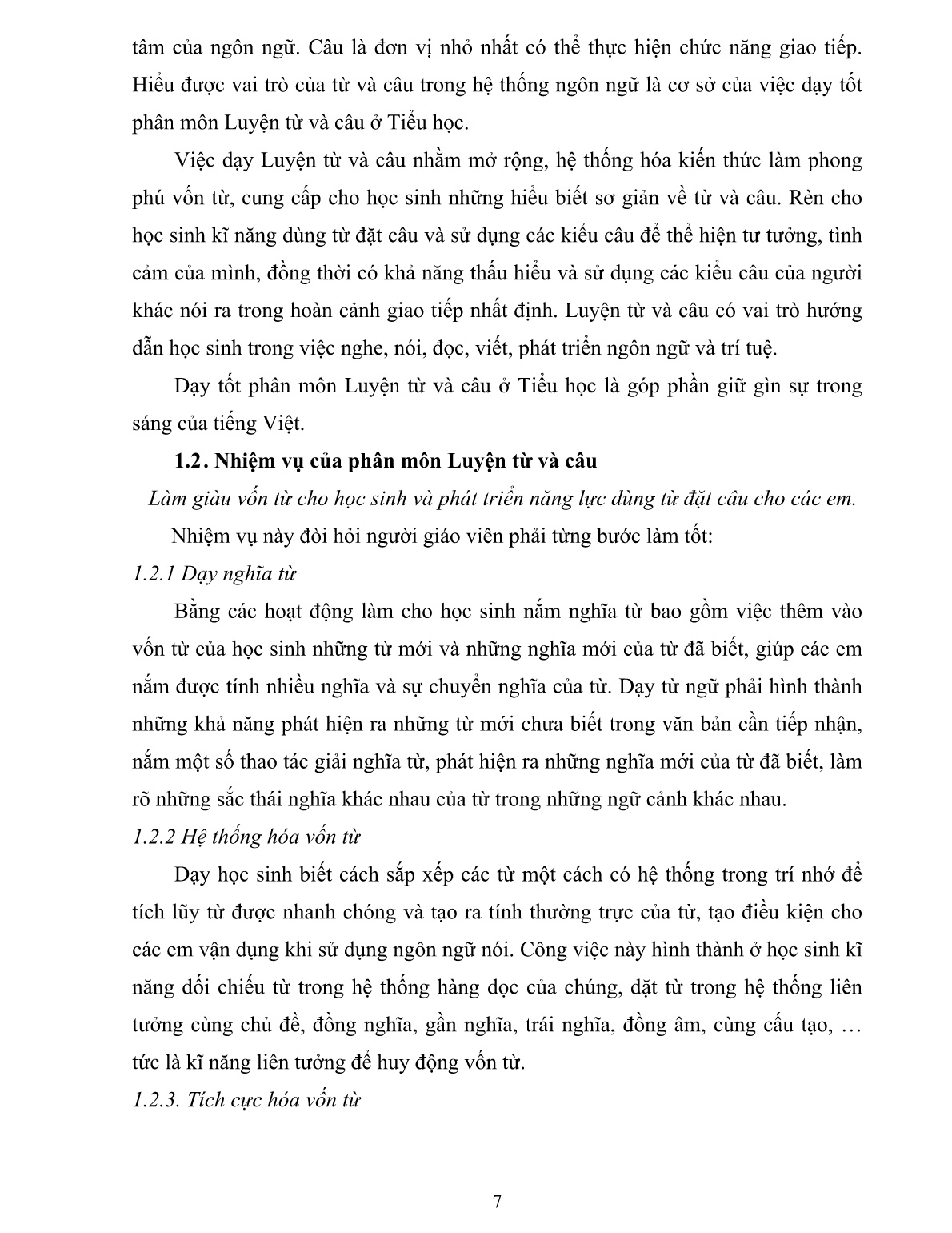 Sáng kiến kinh nghiệm Phân biệt danh từ, động từ, tính từ cho học sinh khá, giỏi lớp 4 - 5 trang 7