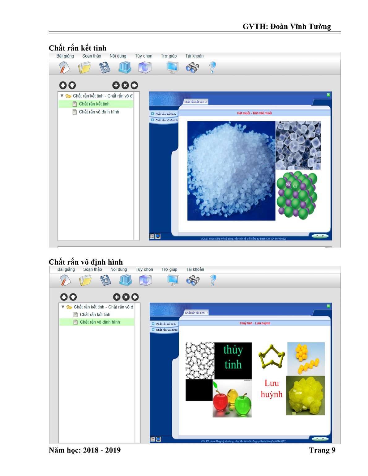 Sáng kiến kinh nghiệm Ứng dụng phần mềm violet trong việc thiết kế hoạt động khởi động chương “chất rắn và chất lỏng sự chuyển thể” – Vật lý 10 trang 9