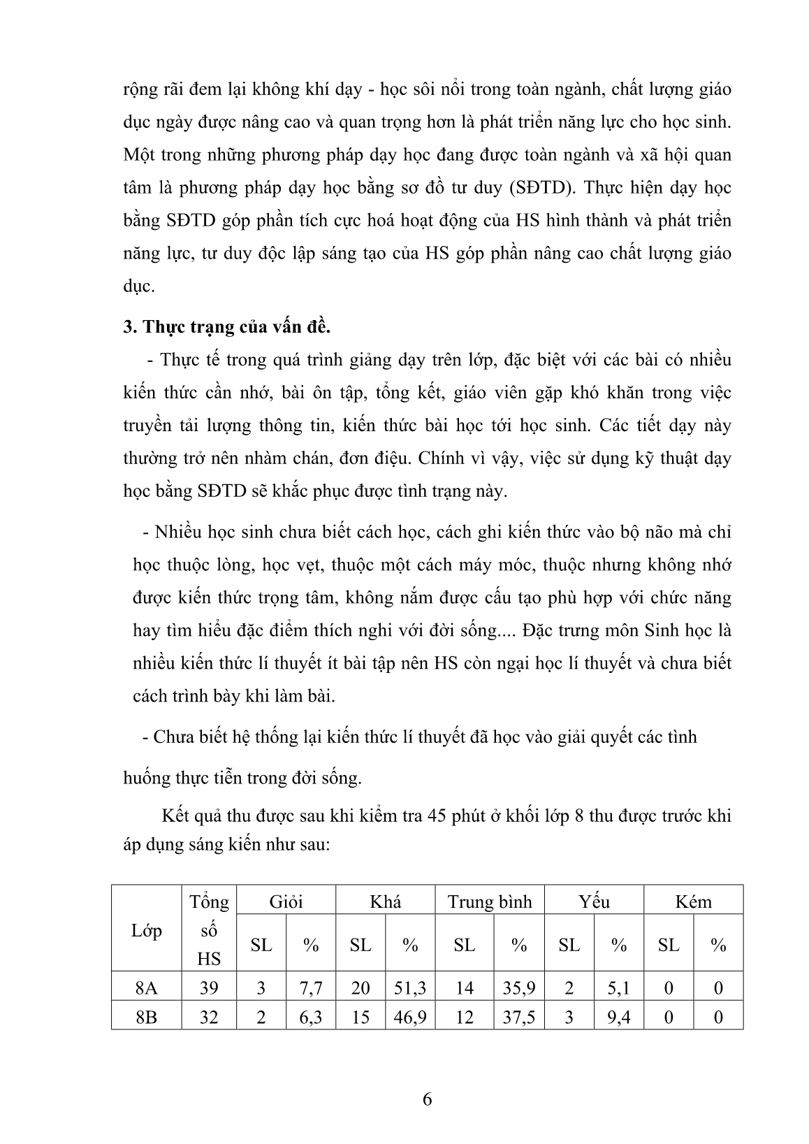 Sáng kiến kinh nghiệm Sử dụng Sơ đồ tư duy trong dạy học môn Sinh học THCS trang 6