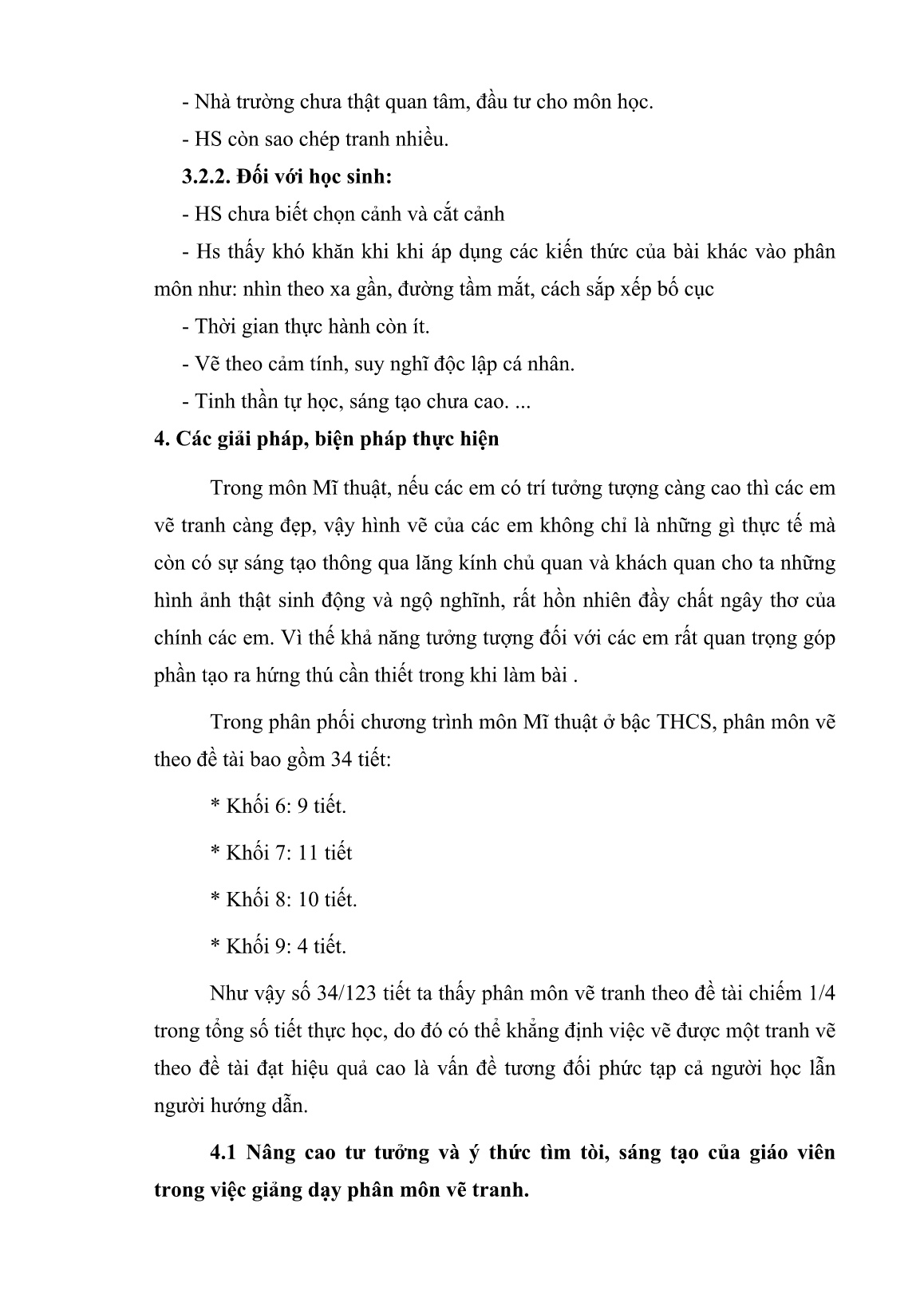 SKKN Đổi mới phương pháp dạy học nhằm phát huy tính tích cực và sáng tạo của học sinh THCS trong các bài vẽ tranh Đề tài trang 7