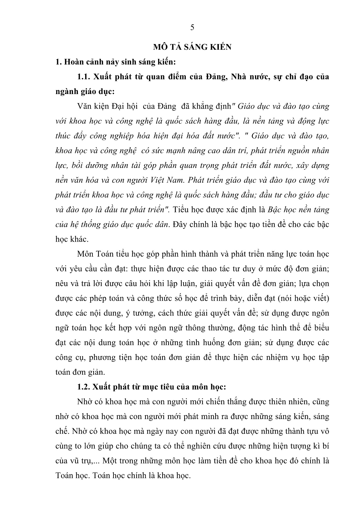 SKKN Sử dụng phương pháp  Phân tích sơ đồ đi lên để nâng cao kĩ năng giải Toán có lời văn cho học sinh Lớp 5 trang 5