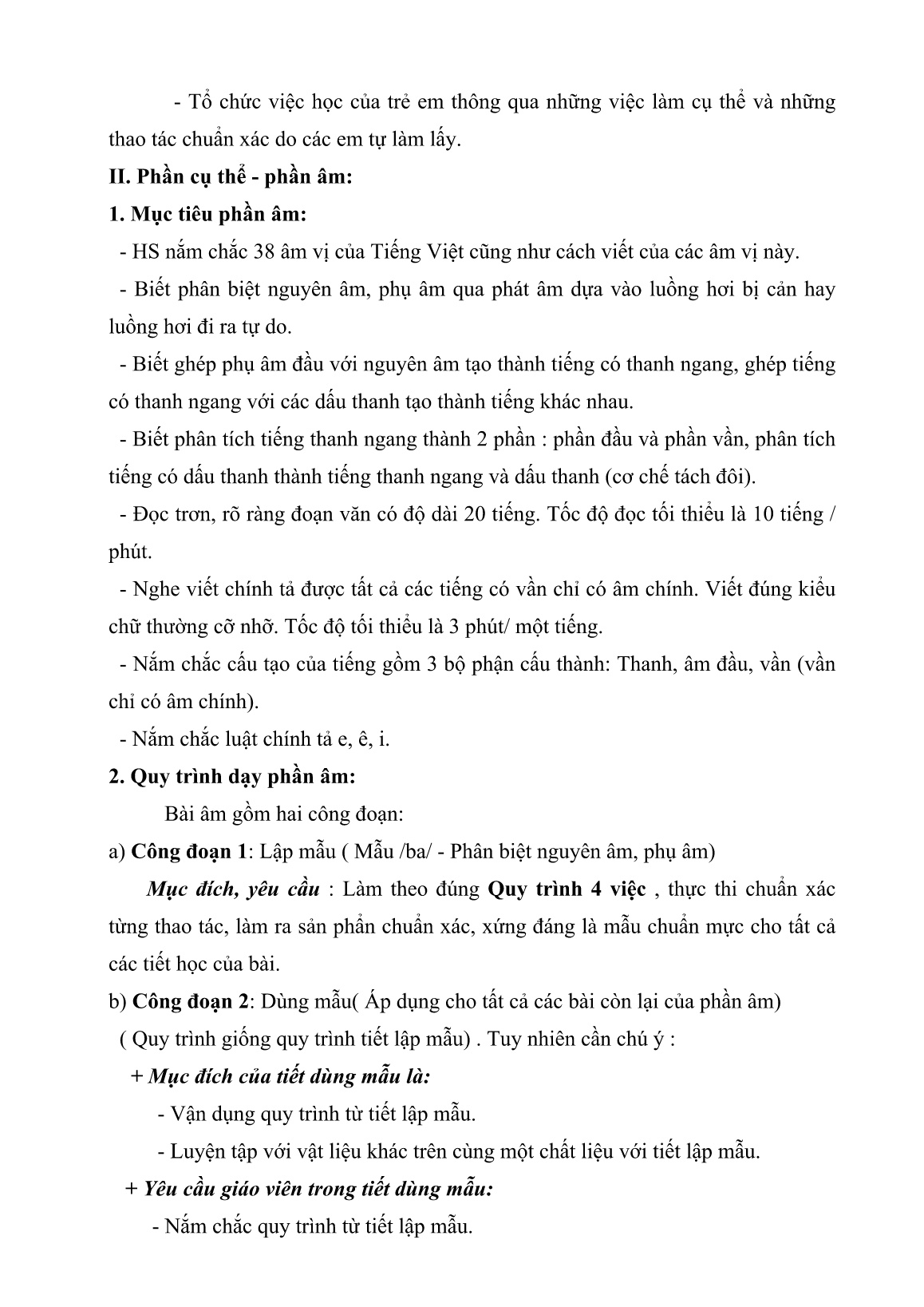 Chuyên đề Phương pháp dạy học phần âm môn Tiếng Việt Lớp 1 - Công nghệ giáo dục trang 4