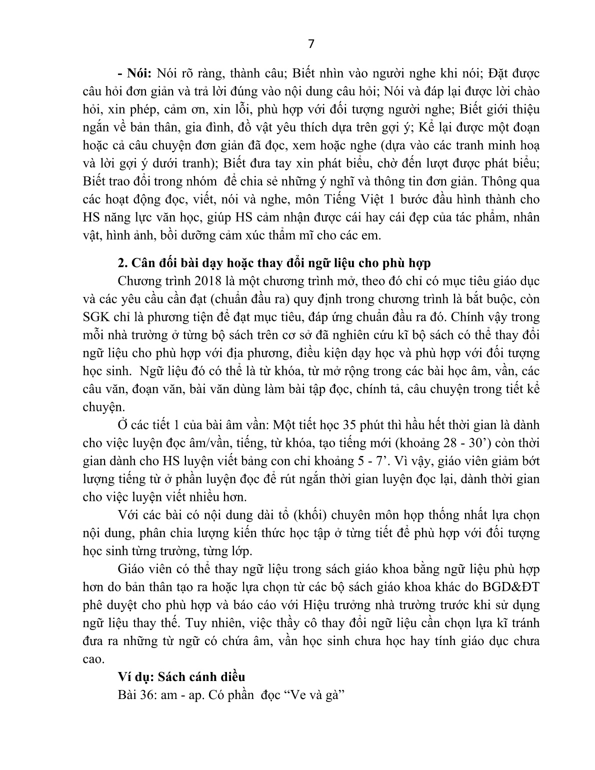 Chuyên đề Tổ chức dạy học Tiếng Việt Lớp 1 theo chương trình giáo dục phổ thông 2018 trang 6