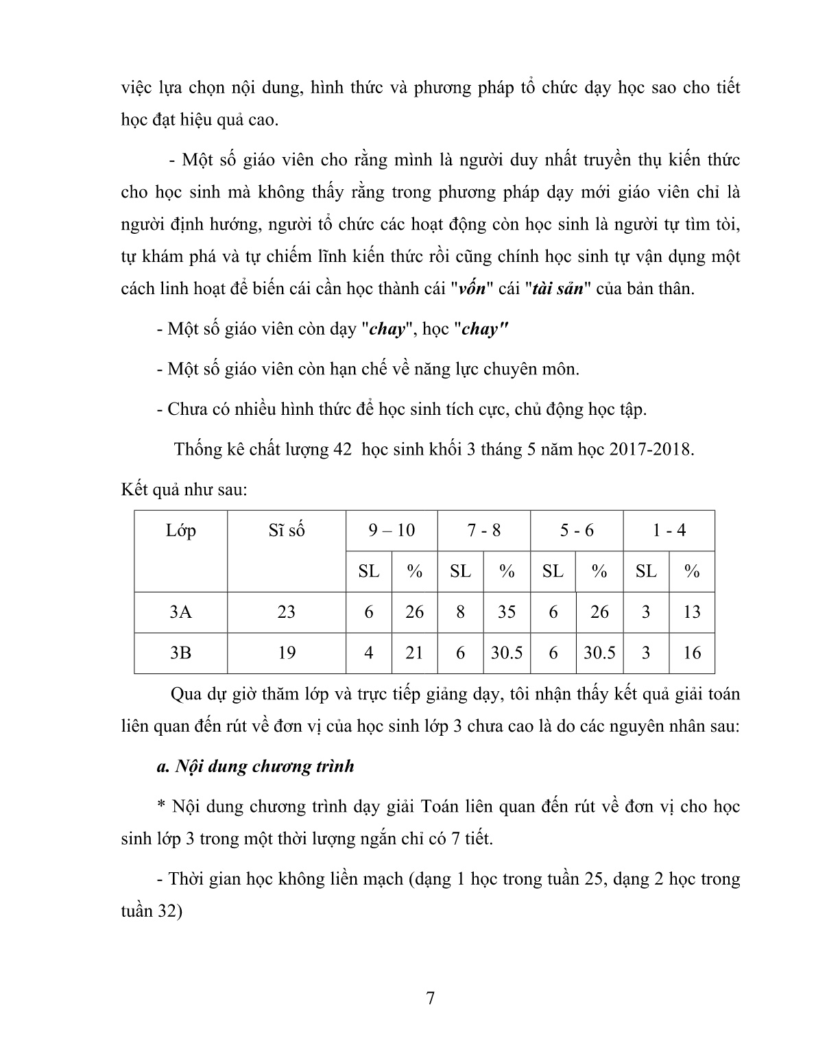 SKKN Một số biện pháp giúp học sinh Lớp 3 rèn kĩ năng giải toán liên quan đến rút về đơn vị trang 7