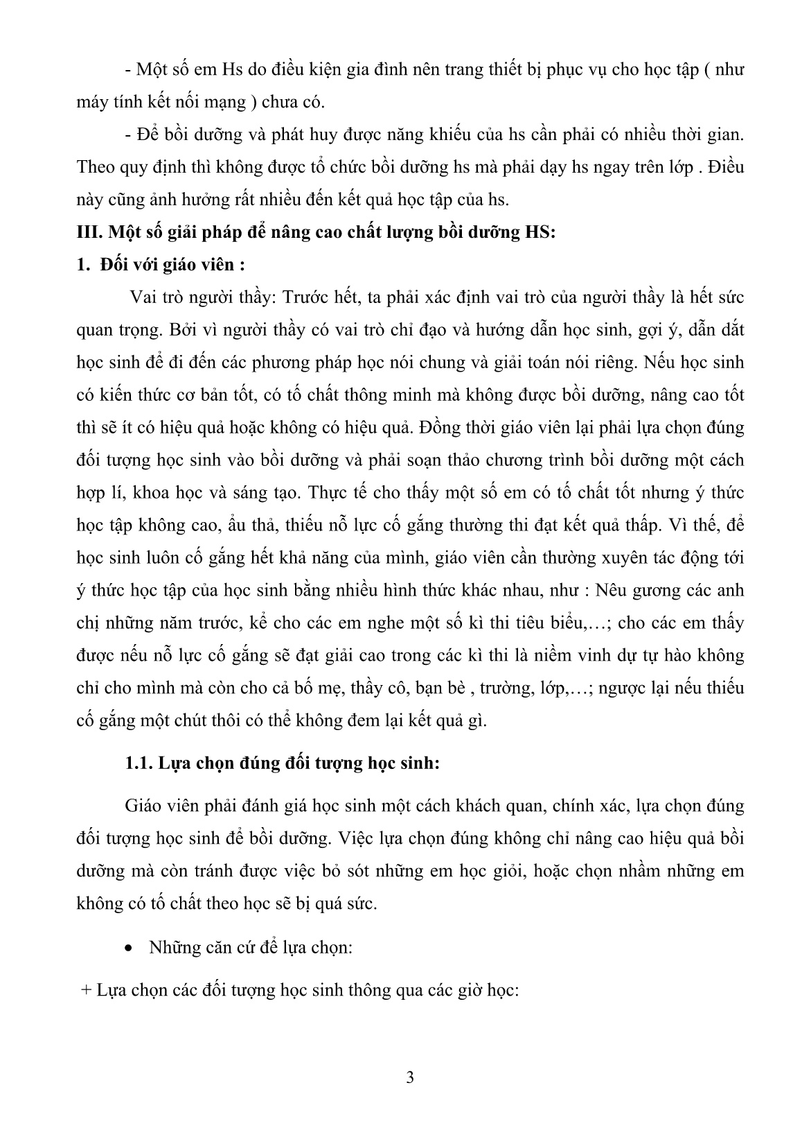 Chuyên đề Nâng cao chất lượng bồi dưỡng học sinh có năng khiếu môn Toán Lớp 4 + 5 trang 3