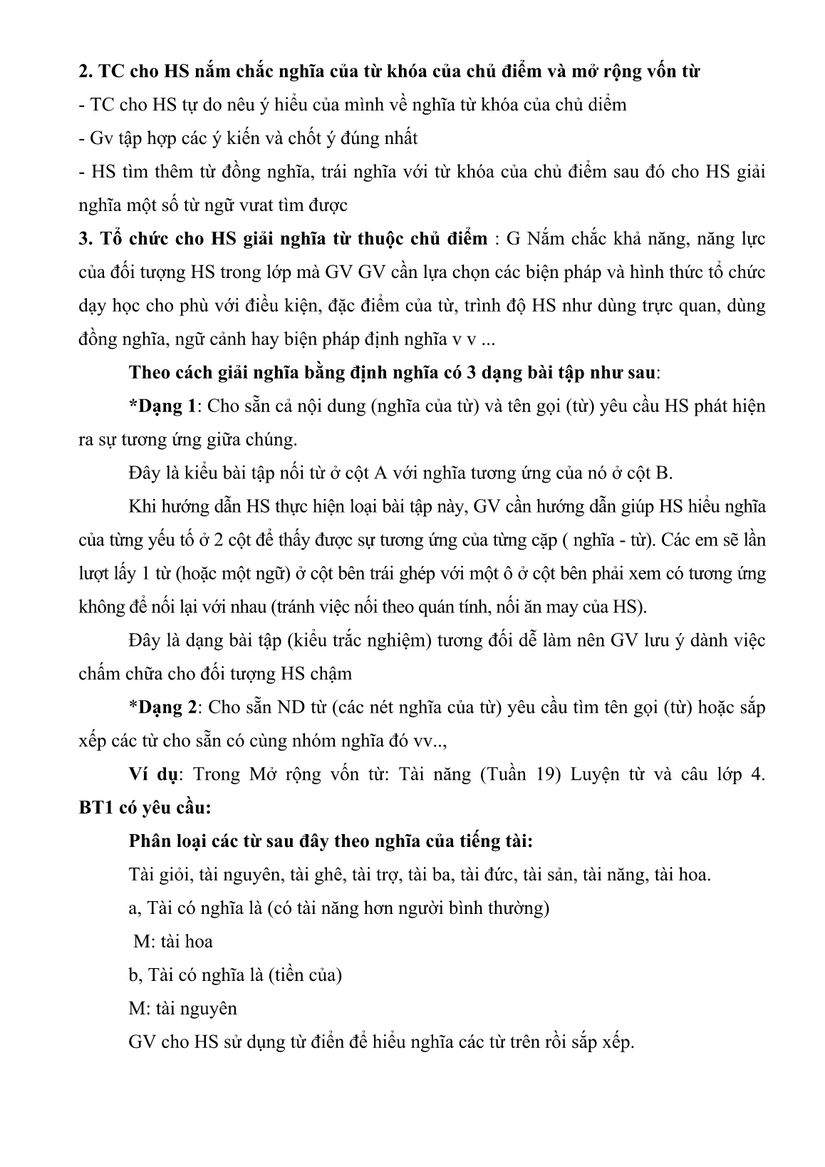 Chuyên đề Nâng cao hiệu quả dạy - Học phân môn luyện từ và câu Lớp 4-5 phần mở rộng vốn từ theo hướng tiếp cận năng lực của học sinh trang 6