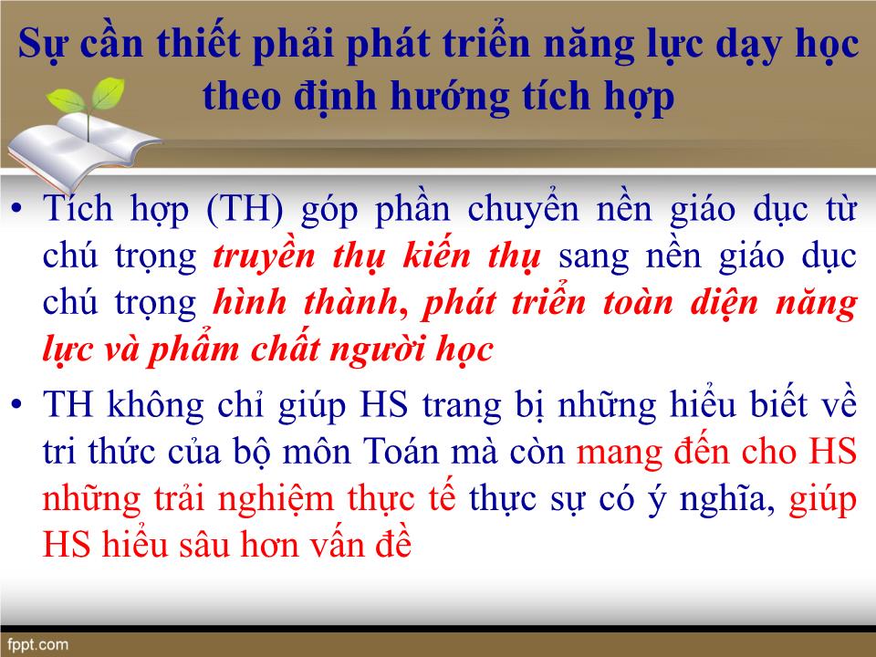 Chuyên đề Dạy học toán theo hướng phát triển năng lực trang 2