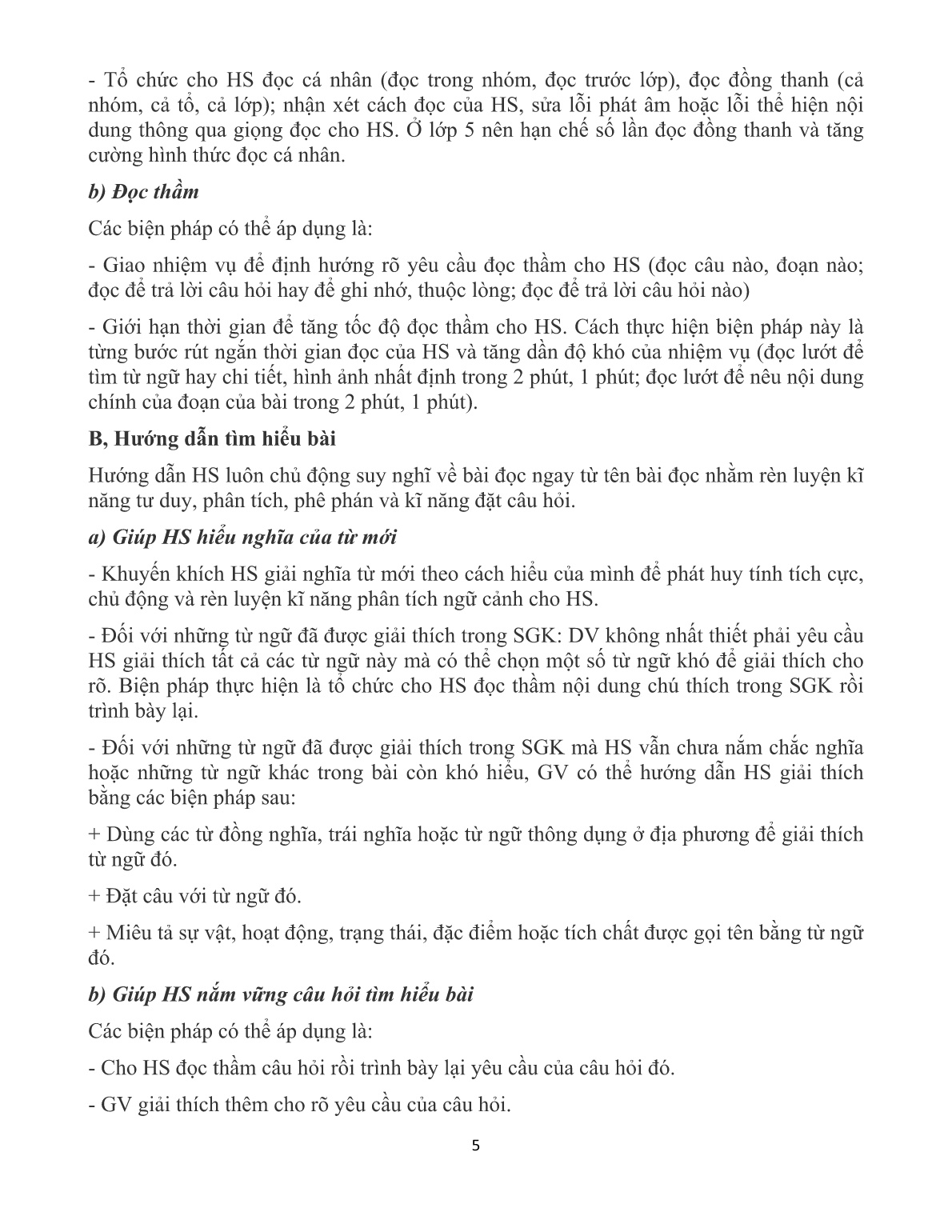 Chuyên đề Dạy tập đọc theo định hướng phát triển năng lực học sinh trang 5