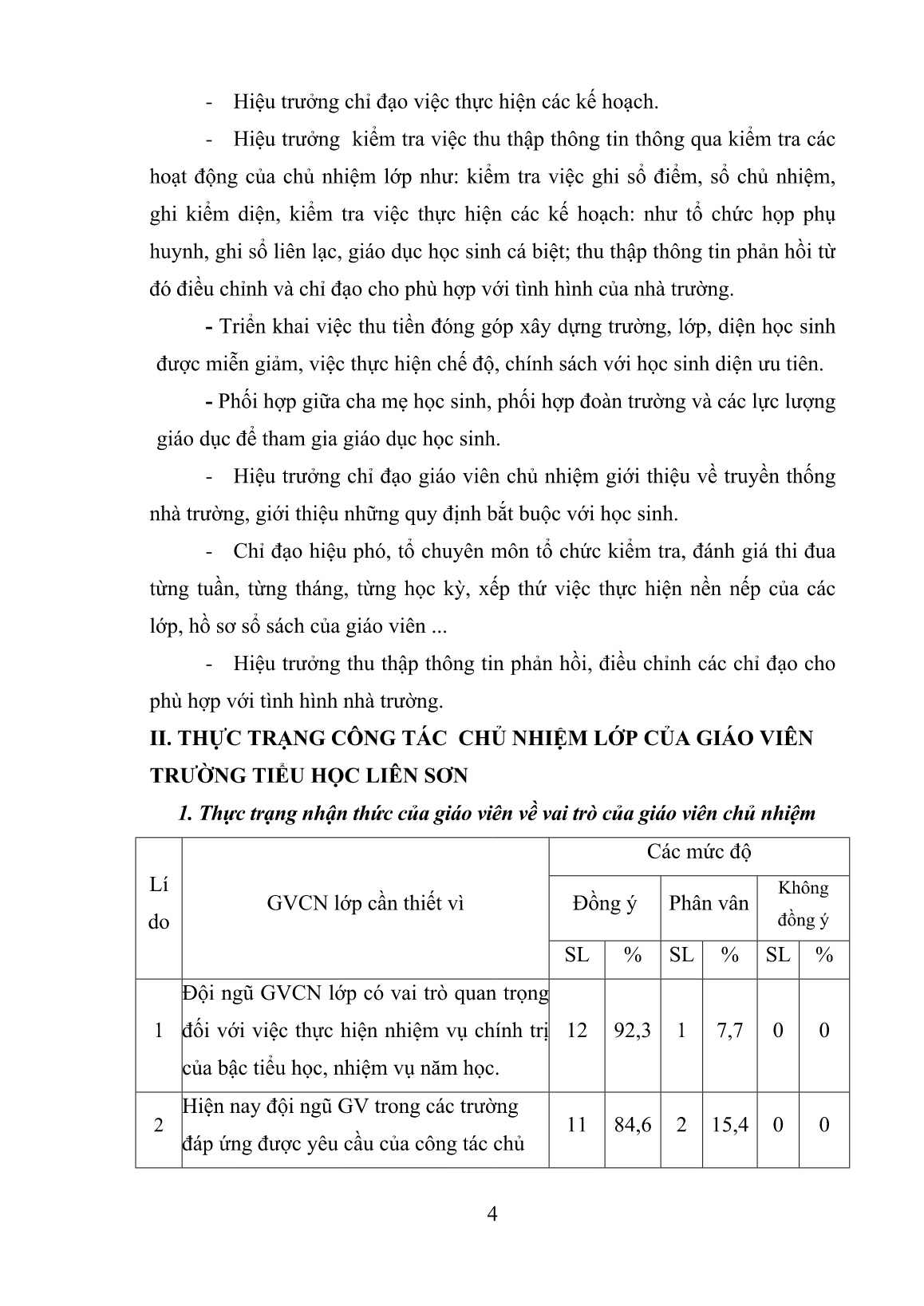 SKKN Một số biện pháp quản lý của Hiệu trưởng đối với công tác chủ nhiệm lớp ở Trường Tiểu học trang 4