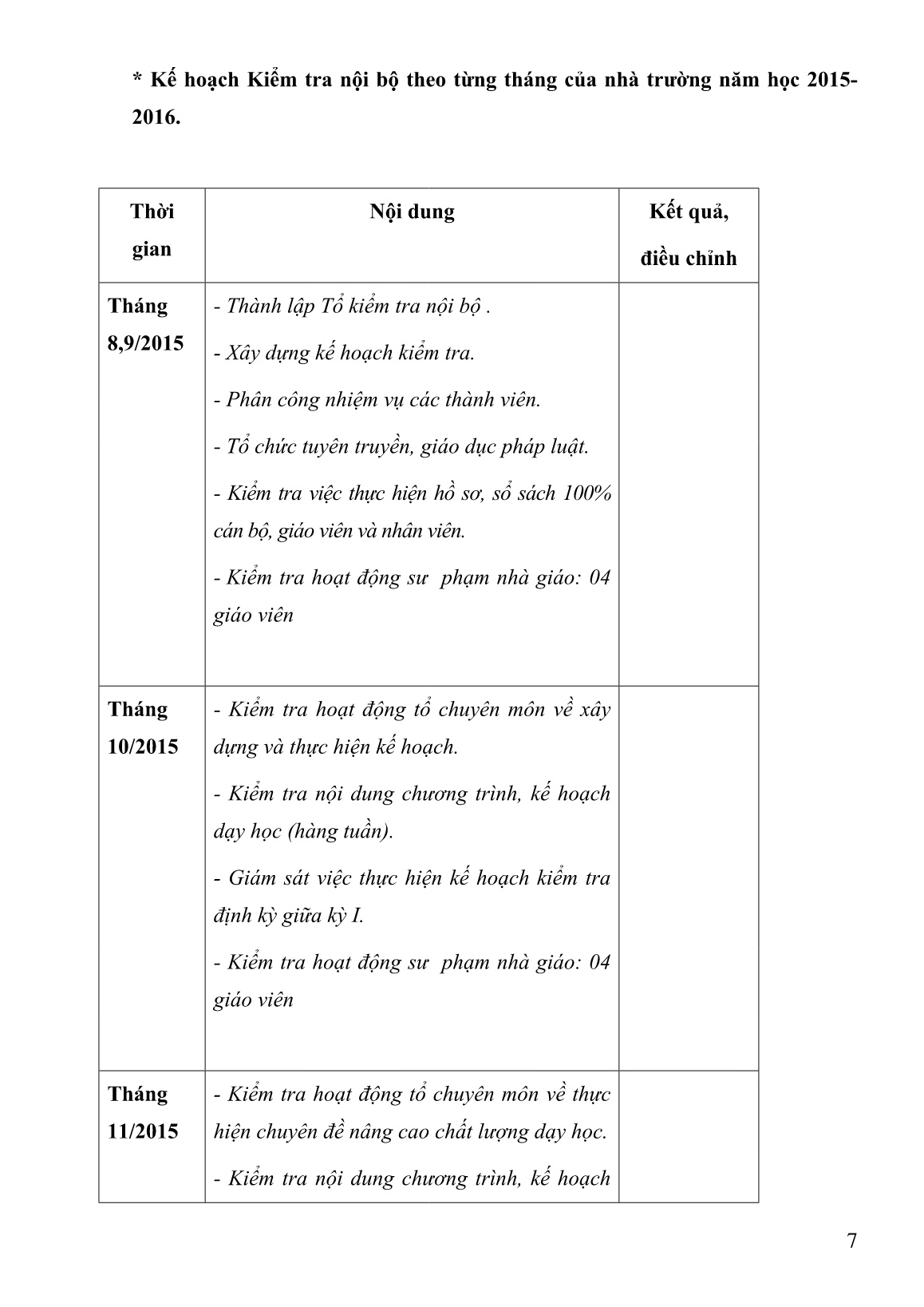 SKKN Một số biện pháp quản lý nhằm nâng cao hiệu quả công tác kiểm tra nội bộ Trường Tiểu học Nhuận Trạch – huyện Lương Sơn – tỉnh Hòa Bình trang 7