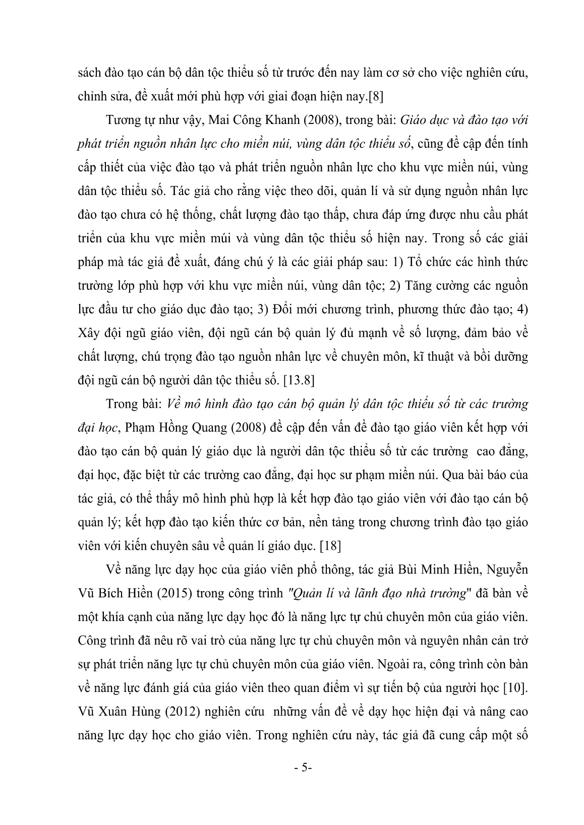 Chuyên đề Cơ sở lý luận của vấn đề nâng cao năng lực dạy học cho giáo viên Tiểu học và Trung học cơ sở trang 5