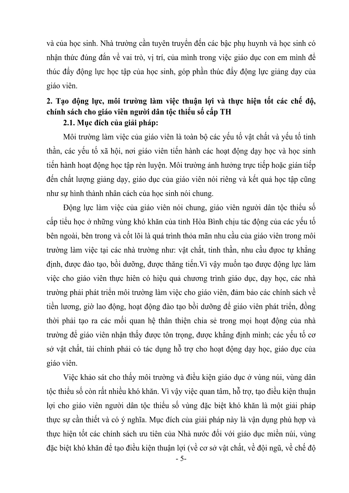 Chuyên đề Hệ thống các giải pháp nâng cao năng lực dạy học cho giáo viên người dân tộc thiểu số cấp Tiểu học trang 5