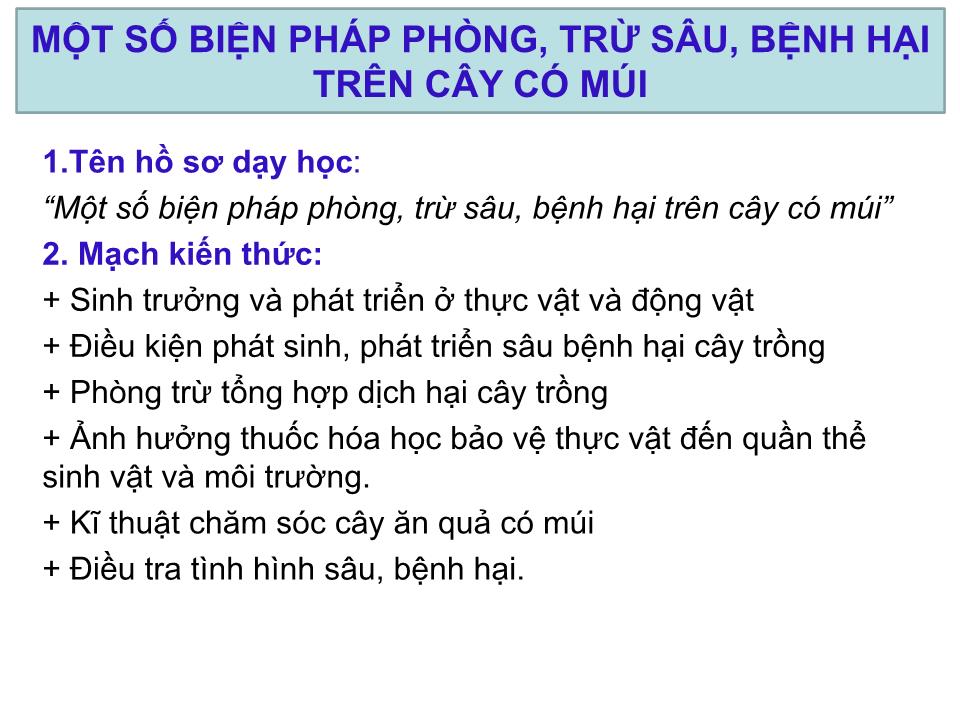 Báo cáo Sáng kiến Một số biện pháp phòng, trừ sâu, bệnh hại trên cây có múi trang 2