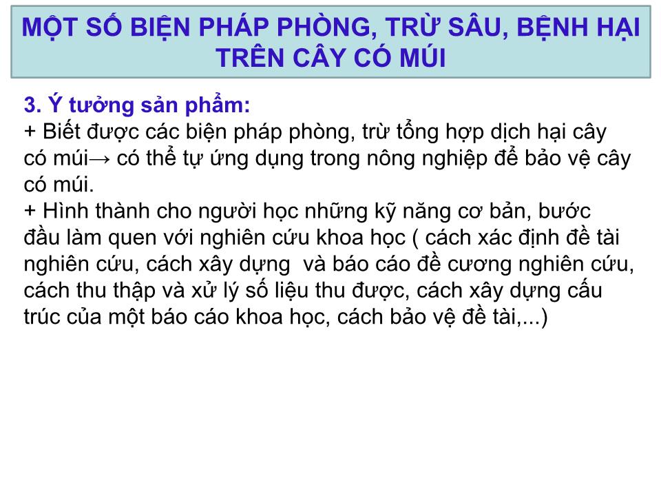 Báo cáo Sáng kiến Một số biện pháp phòng, trừ sâu, bệnh hại trên cây có múi trang 3