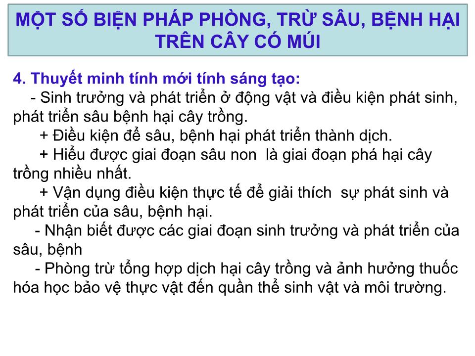 Báo cáo Sáng kiến Một số biện pháp phòng, trừ sâu, bệnh hại trên cây có múi trang 5