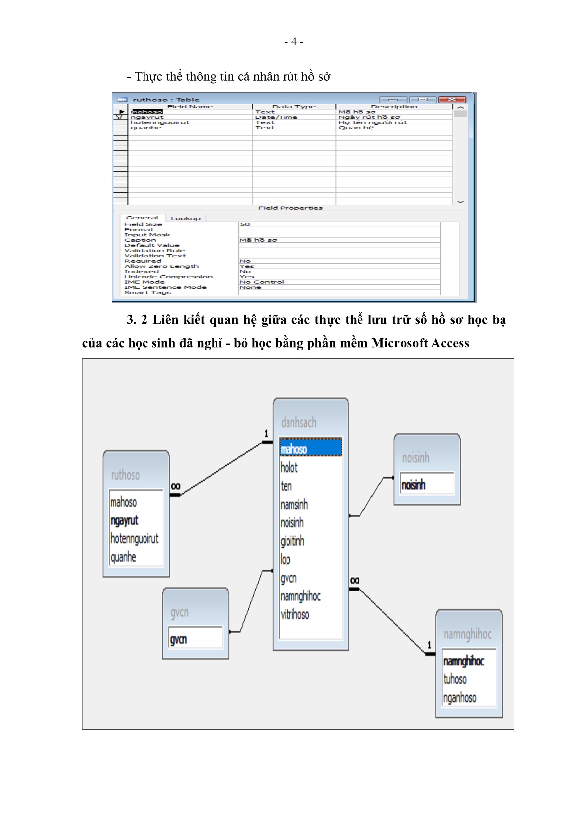 SKKN Ứng dụng microsoft access lập trình phần mềm quản lí hồ sơ học sinh nghỉ-bỏ học trang 5