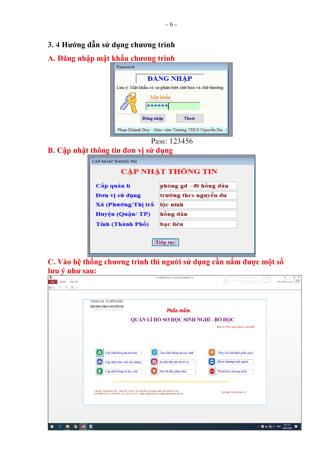 SKKN Ứng dụng microsoft access lập trình phần mềm quản lí hồ sơ học sinh nghỉ-bỏ học trang 7