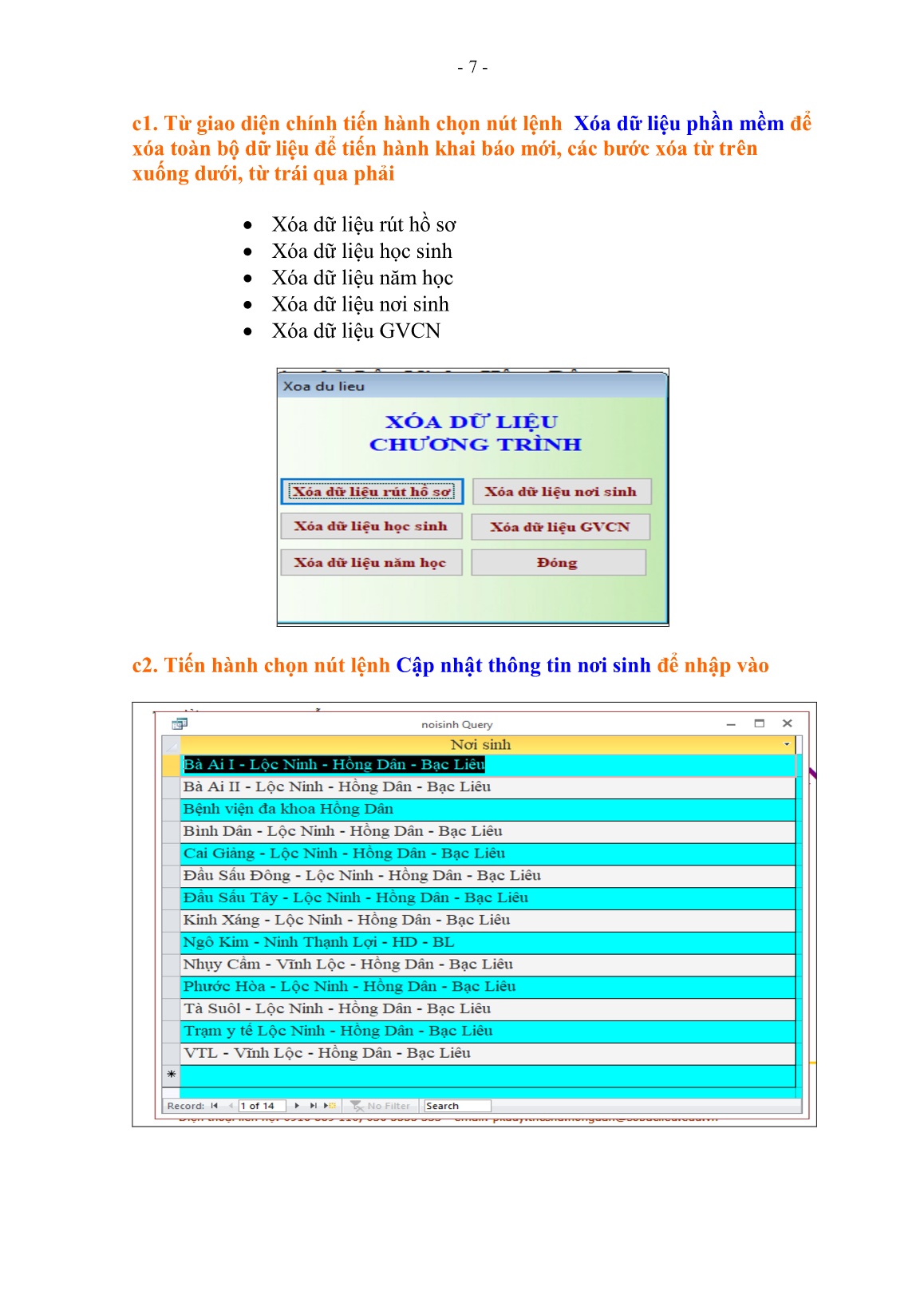 SKKN Ứng dụng microsoft access lập trình phần mềm quản lí hồ sơ học sinh nghỉ-bỏ học trang 8