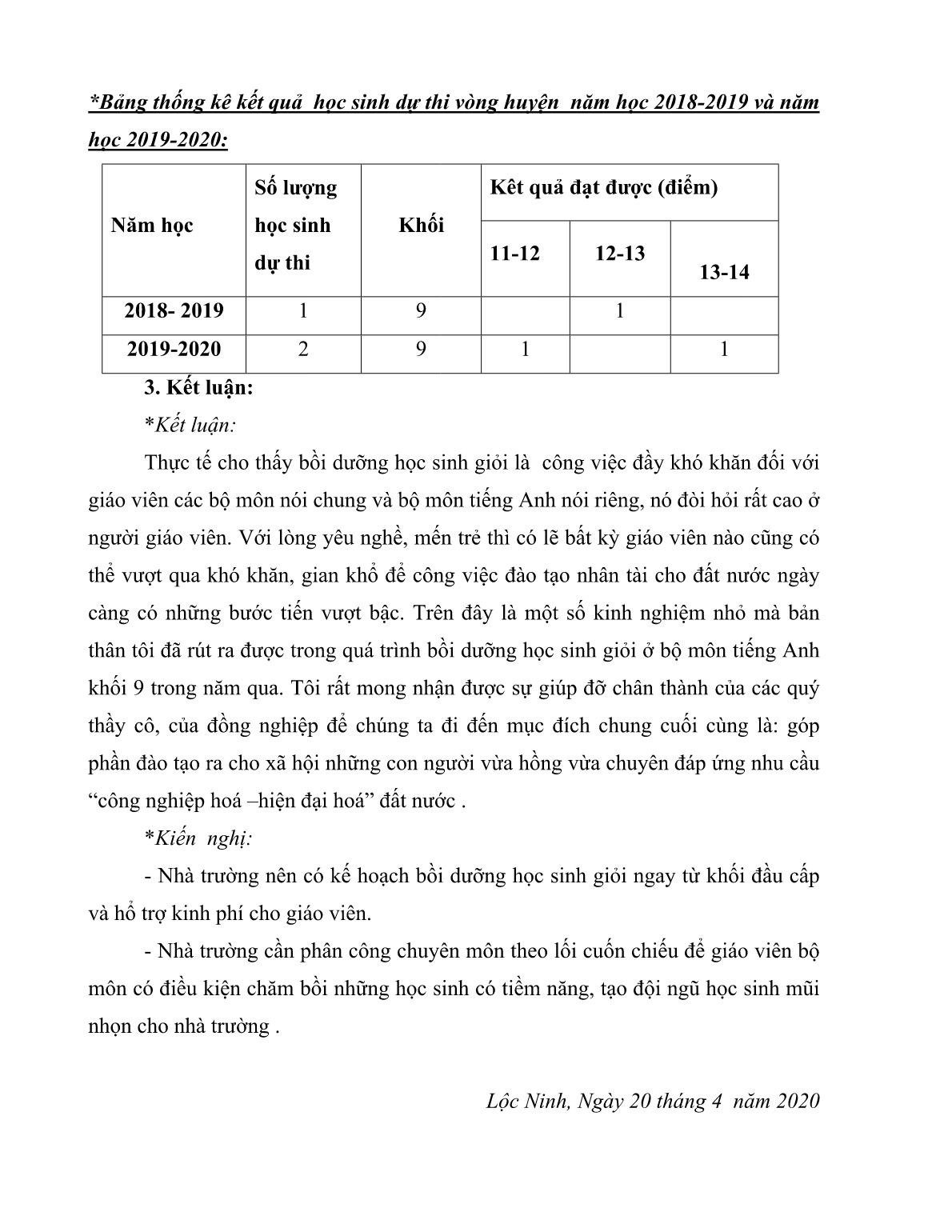 Tóm tắt Sáng kiến Những kinh nghiệm bồi dưỡng học sinh giỏi môn tiếng Anh khối 9 trường THCS Nguyễn Du trang 5