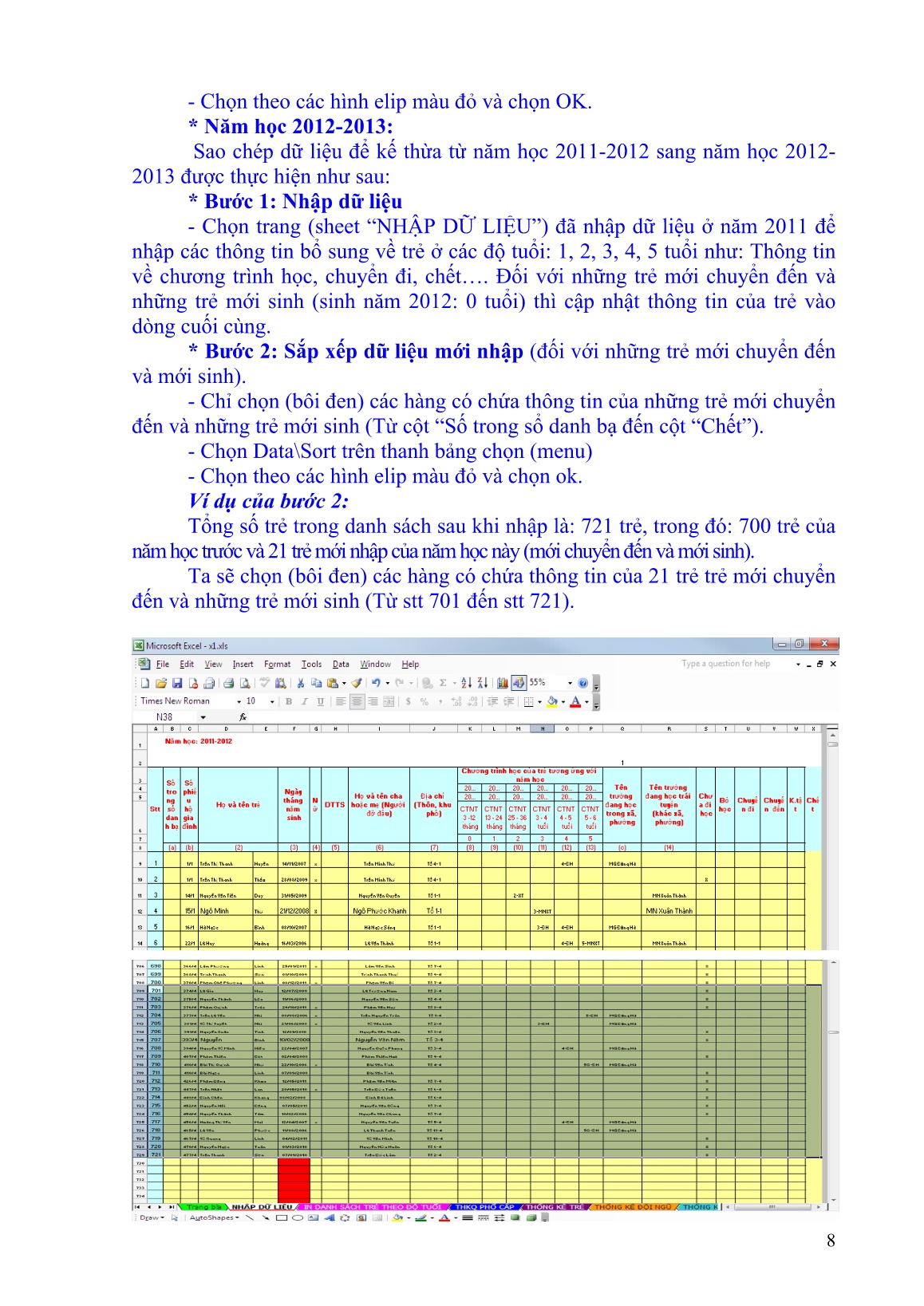 SKKN Thiết kế phần mềm nhập và xử lý dữ liệu Phổ cập Giáo dục Mầm non cho trẻ em năm tuổi trang 8