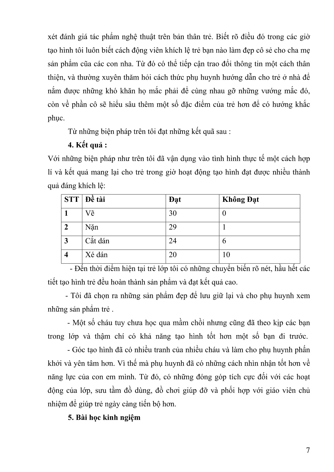 SKKN Một số biện pháp phát triển thẩm mĩ cho trẻ 5-6 tuổi thông qua hoạt động tạo hình trang 7