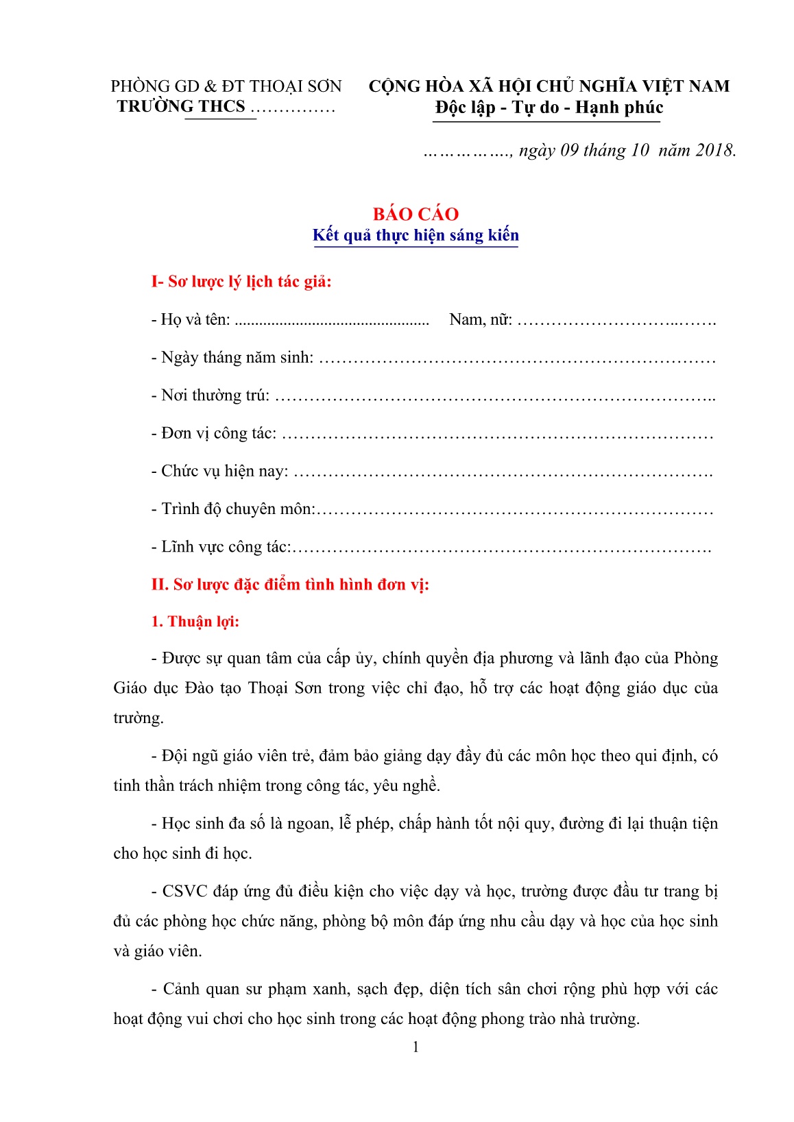 Sáng kiến kinh nghiệm : Một số giải pháp nâng cao công tác tư vấn tâm lý học đường trong trường THCS hiện nay trang 1