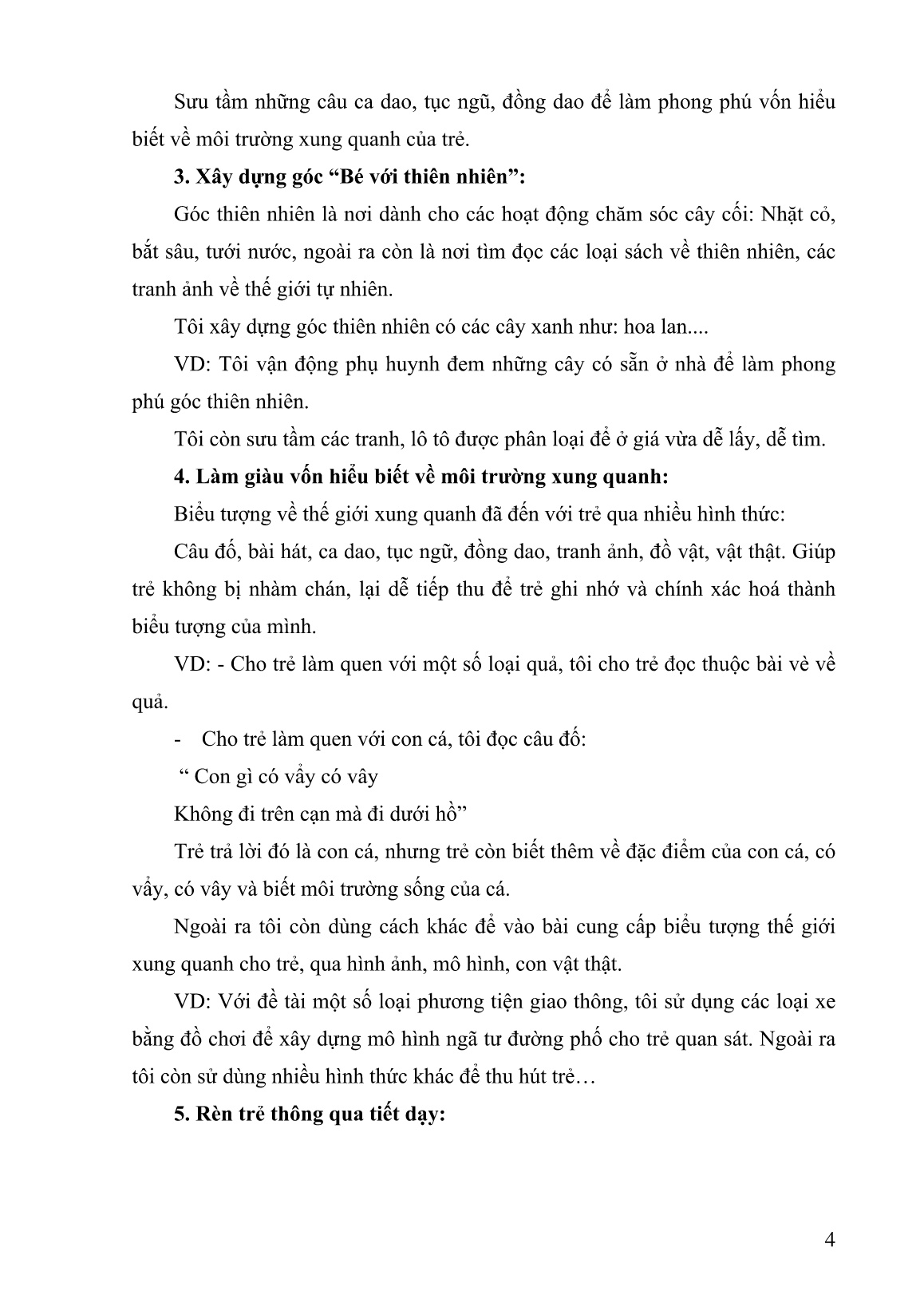 SKKN Đổi mới phương pháp giáo dục trẻ mẫu giáo 4-5 tuổi: Hoạt động khám phá khoa học trang 4