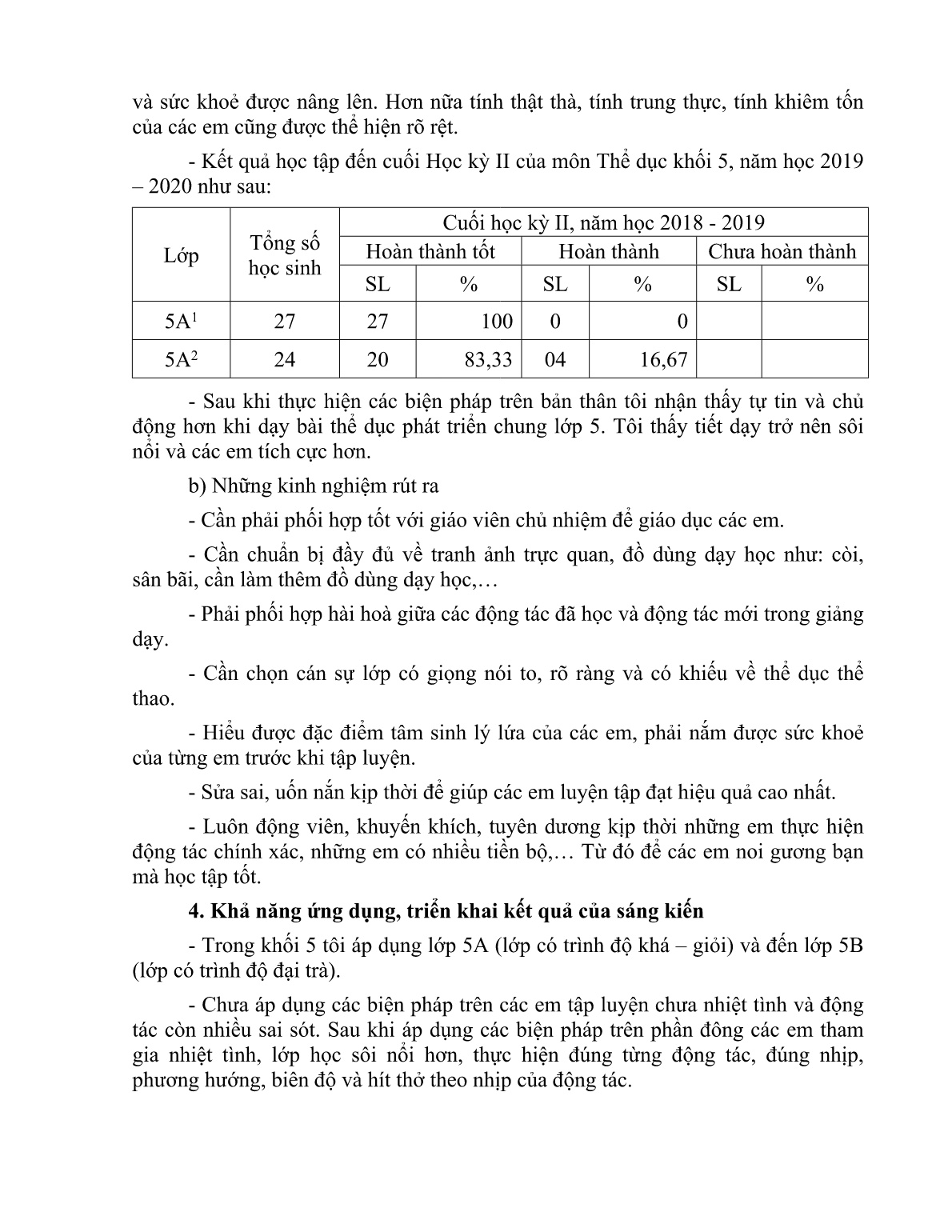 Tham luận Giúp học sinh Lớp 5 Trường Tiểu học Tân Thạnh A thực hiện tốt bài thể dục phát triển chung trang 6