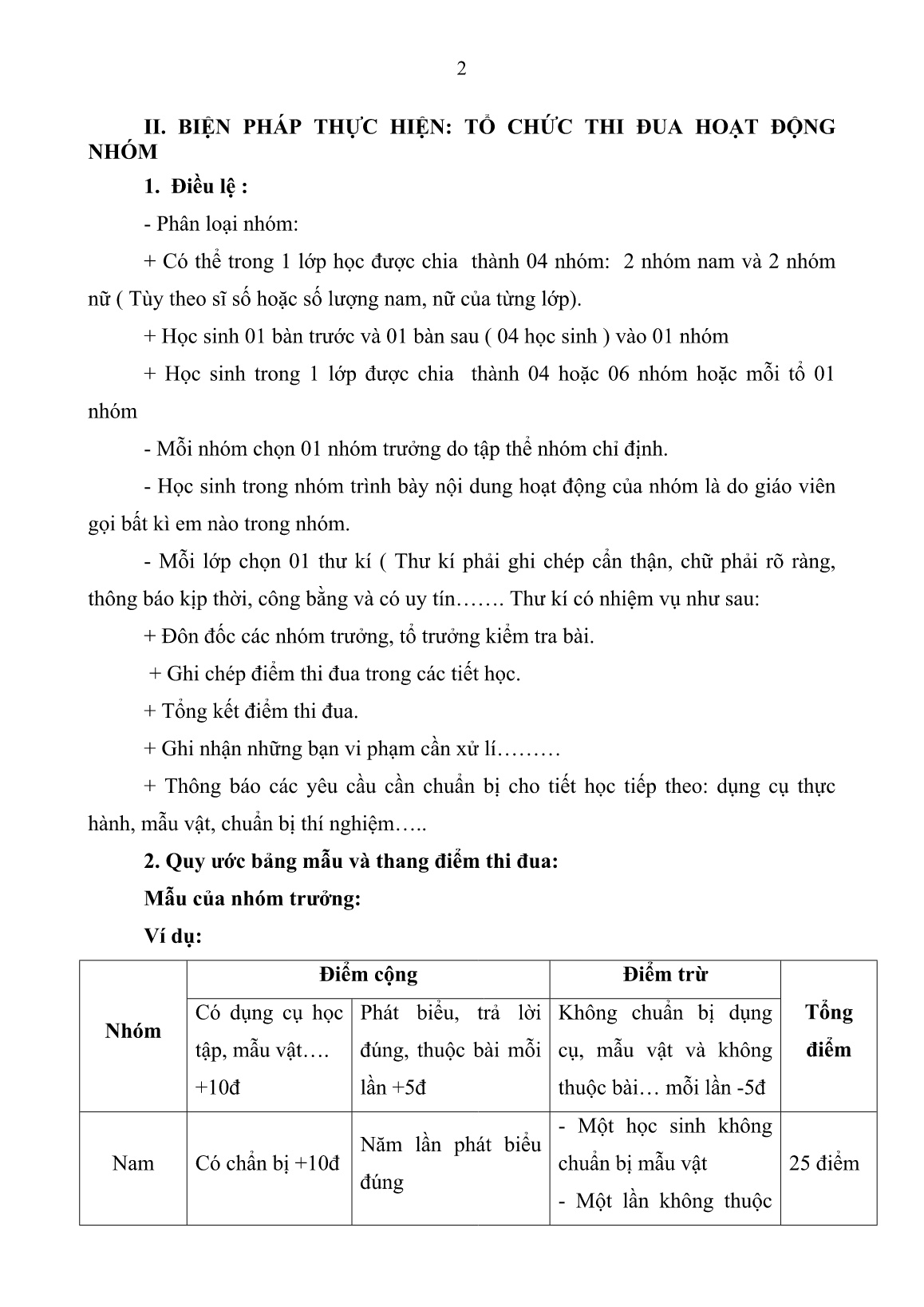 Báo cáo Biện pháp tổ chức tiết học thân thiện, học sinh tích cực bằng hoạt động nhóm trang 2