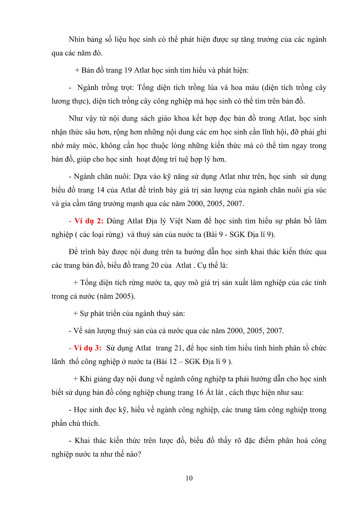 Sáng kiến kinh nghiệm Nâng cao chất lượng bộ môn địa lý thông qua việc rèn luyện kỹ năng sử dụng Atlat Điạ lý Việt Nam cho học sinh Lớp 9 trang 10