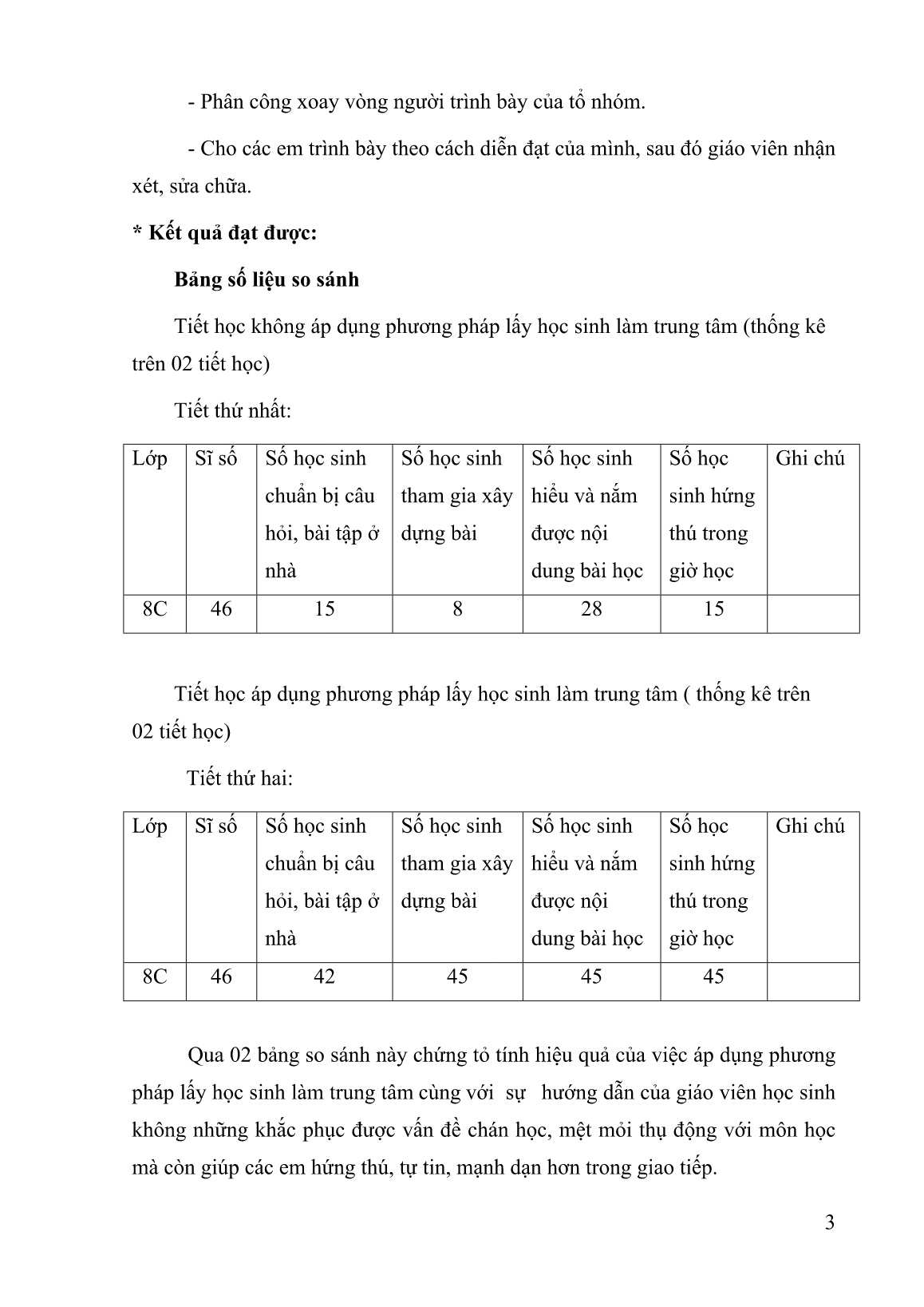 Báo cáo Giải pháp đổi mới phương pháp dạy học Lịch sử, lấy học sinh làm trung tâm trang 3